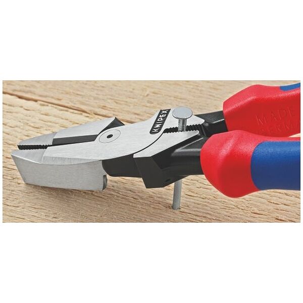 KNIPEX 09 02 240 Kraft-kombinationstang ″Lineman's Pliers″ amerikansk model med flerkomponent-håndtag sort atramenteret 240 mm