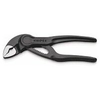 Cobra® XS Pipe Wrench and Water Pump Pliers embossed, rough surface grey atramentized 100 mm (self-service card/blister)