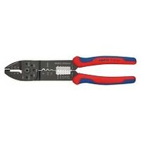 Crimping Pliers with multi-component grips black lacquered 240 mm