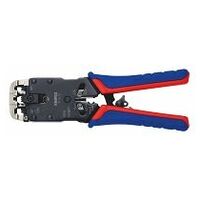 Crimping Pliers for Western plugs with multi-component grips burnished 200 mm