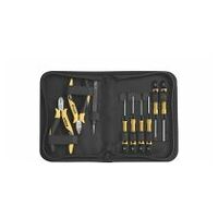 Tool set ESD Pliers, screwdriver, tweezers, 10-pcs. incl. tool pouch