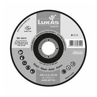 LUKAS Disco de corte T41 para acero 300x3,5 mm recto Orificio de 32,00 mm para dispositivo separador