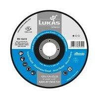 Disc de tăiere LUKAS T41 pentru oțel inoxidabil 125x1,6 mm drept / pentru polizor unghiular / A46T-BF