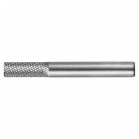 LUKAS HFAS cylindrical burr for hardened steel 6x16 mm shank 6 mm face toothing ZF2