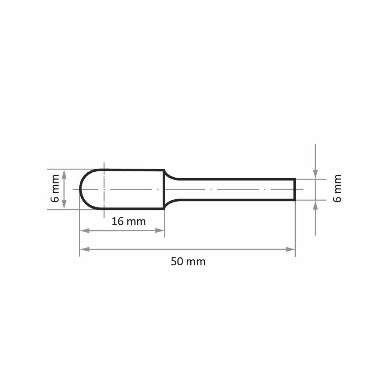 Burr Z1 - coarse, Carbide, Type: C0616 | Hoffmann Group