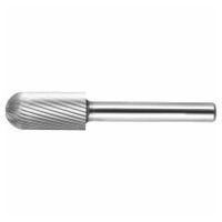LUKAS HSS HSS MFC freză cilindrică cu nas rotund pentru oțel inoxidabil/ațel 6x20 mm tijă 6 mm / tăiere 5