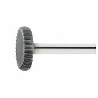 LUKAS HSS MF miniaturní fréza speciálního tvaru pro nerezovou ocel/ocel 12x2,6 mm stopka 3 mm / ozubení 5
