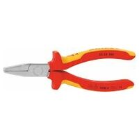 Flat nose pliers chrome-plated VDE insulated 160 mm