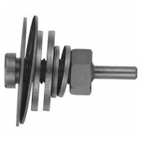 LUKAS ASB tool holder for polishing wheels M12 shank 8 mm