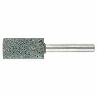 LUKAS Muela abrasiva ZY forma cilíndrica para aluminio 4x8 mm vástago 3 mm Grano 80