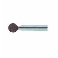 LUKAS D13 spherical mounted point for tool steel 4x5 mm shank 3 mm grain 100