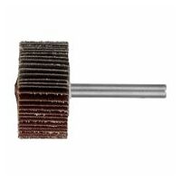 LUKAS SFL roată cu clapetă montată universal 20x20 mm tijă 3 mm oxid de aluminiu granulație 80