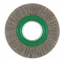LUKAS BRVW round shaft brush for stainless steel 150x23 mm for straight grinder crimped