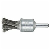 LUKAS Cepillo de pincel de alambre BPVZ para acero inoxidable 20x29 mm para amoladora recta trenzado