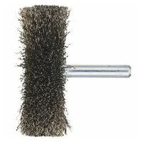 LUKAS BSVW universal round shaft brush for stainless steel 60x18 mm for straight grinder crimped