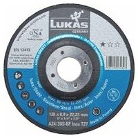 LUKAS T27 grinding disc for stainless steel 115x6 mm depressed centre for angle grinder A24/30S-BF