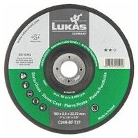 LUKAS T27 grinding discs for stone/cast material 180x6 mm depressed centre for angle grinder C24R-BF