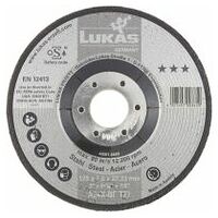 LUKAS T27 disc de rectificat pentru oțel 230x7 mm cu centrul deprimat / pentru polizor unghiular / A24X-BF