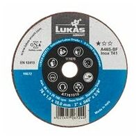 LUKAS T41 disc de tăiere pentru oțel inoxidabil 50x1 mm drept / alezaj 6 mm / pentru polizor drept / pentru polizor drept