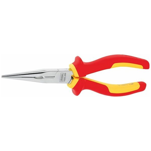Snipe nose pliers, straight VDE insulated 200 mm