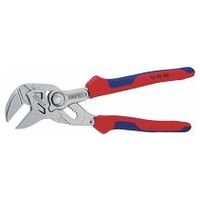 Pliers wrench with 2-component grips