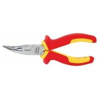 Snipe nose pliers, angled VDE insulated