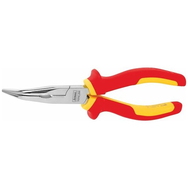 Snipe nose pliers, angled VDE insulated 200 mm