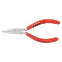 Precision pliers chrome-plated wide flat-nosed 125 mm