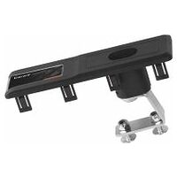 Lock plate for modular cabinet drawer units without cylinder insert