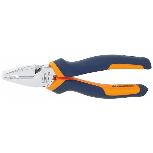 Heavy-duty combination pliers, chrome-plated, with two-component grips  200 mm