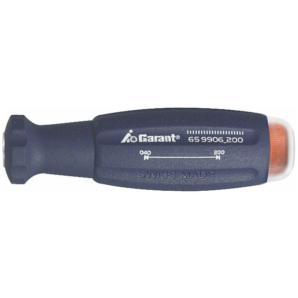 Torque screwdriver with scale, to take interchangeable blades 500 cNm