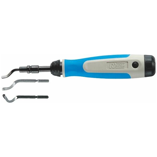 Universal deburrer, 2-component grip with telescopic shank and 3 blades (S100, S20, S30)
