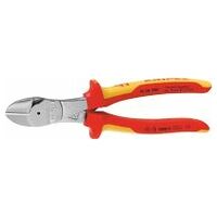Diagonal side cutter, chrome-plated VDE insulated