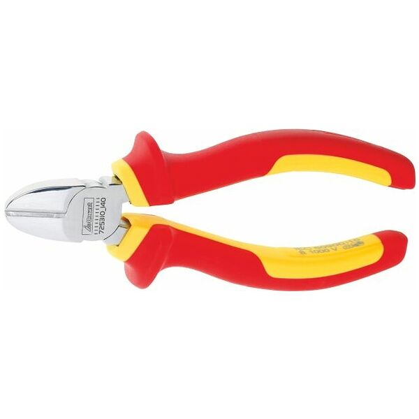 Side cutter, chrome-plated VDE insulated 140 mm