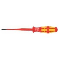 Electrician’s screwdriver for slot-head, reduced blade ⌀, with Kraftform handle fully insulated