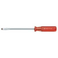 Blade screwdriver for slot-head, with plastic handle