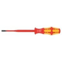 Electrician’s screwdriver for slot-head, reduced blade ⌀, with Kraftform handle fully insulated 5,5 mm