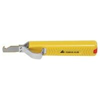 Cable stripping knife with hooked blade  TiN