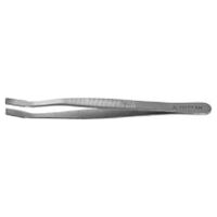Tweezers with 4.5 mm wide flat tips, angled, 120 mm, form 38a  AM