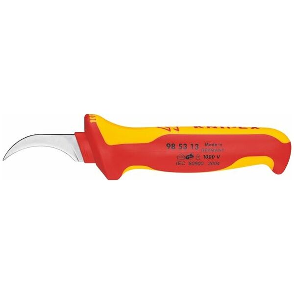 Cable stripping knife VDE insulated, narrow blade
