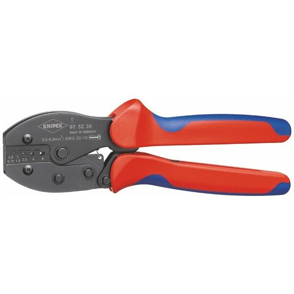 Crimping tool for terminal sleeves 6 mm<SUP>2</SUP>
