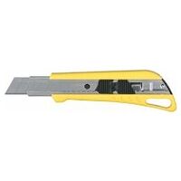 General-purpose knife with lockable slide with 3 blades, 18 mm