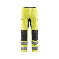 High Vis Arbeitshose mit Stretch High Vis Gelb/Mittelgrau D116