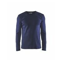Langarm T-Shirt Marineblau L