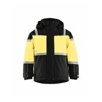 Zimní bunda dětská černá/žlutá C116