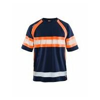UV T-Shirt High Vis Marineblau/Orange 4XL