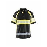 UV Polo Shirt High Vis Klasse 1 Schwarz/Gelb 5XL