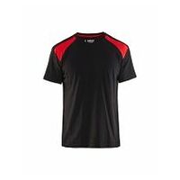 T-Shirt Schwarz/Rot L