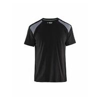 T-Shirt Schwarz/Grau L