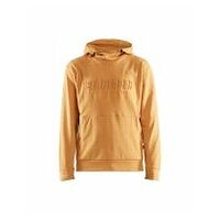 Sudadera con capucha 3D miel oro L